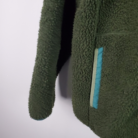 Eddie Bauer Green Sherpa Zip Jacket Men XL - Picture 8 of 11